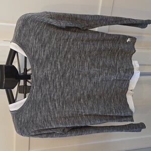 Abercrombie Kids 13/14 Long Sleeve 2 Layed Shirt. Black &White